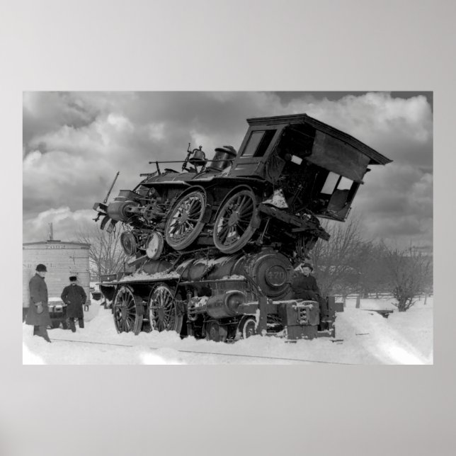 Dampflokomotive Sandwich 1885 Poster (Vorne)