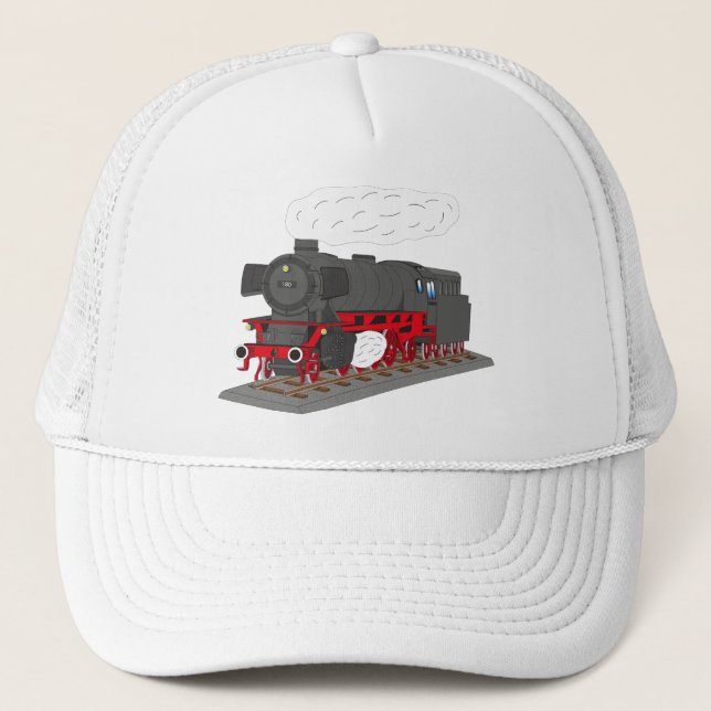 Dampflokomotive Truckerkappe (Vorderseite)