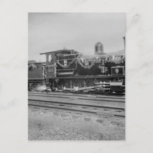 Dampflokomotive Zug alte Eisenbahn Bahn Postkarte