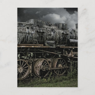 Dampflokomotive Zug Schiene Eisenbahn Postkarte