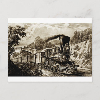 Dampflokomotiven Geschichte Postkarte