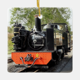 DAMPFLOKOMOTIVEN KERAMIKORNAMENT