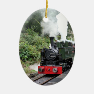 DAMPFLOKOMOTIVEN KERAMIKORNAMENT