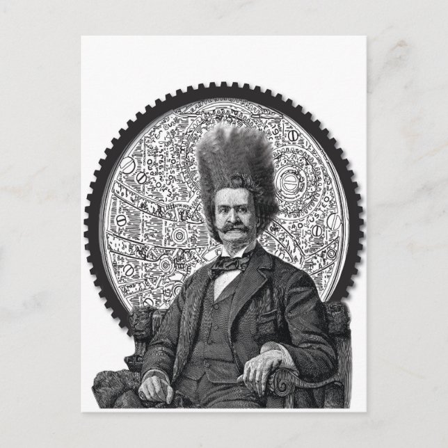 Dampfmann Postkarte (Vorderseite)