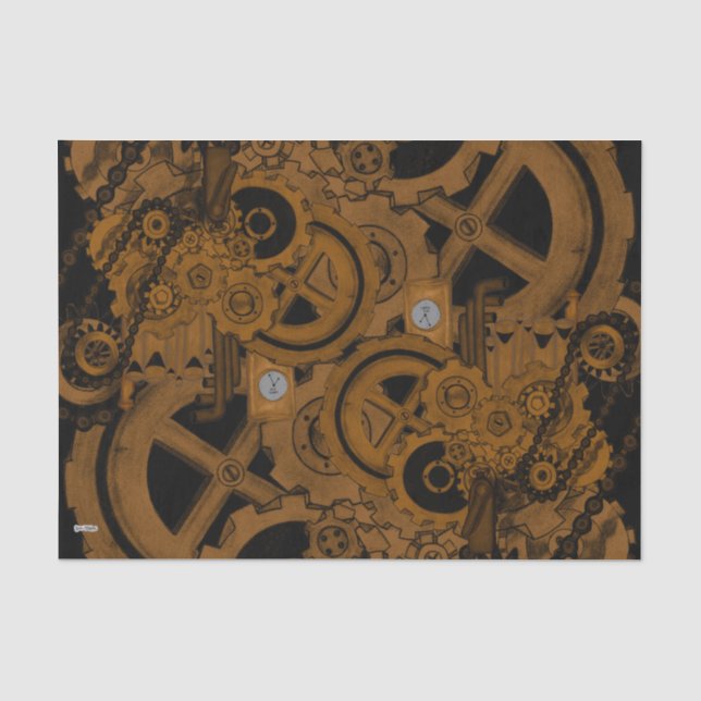 Dampfmaschine (Kupfer) Seidenpapier (Vorderseite)