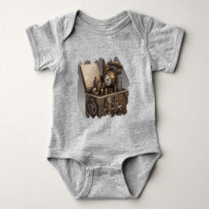 Dampfmaschine - Vintage Schatztruhe Baby Strampler