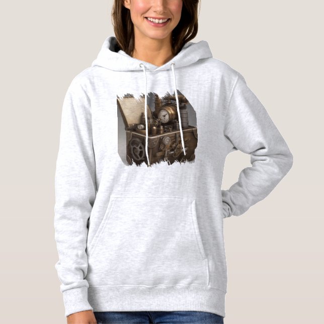 Dampfmaschine - Vintage Schatztruhe Hoodie (Vorderseite)