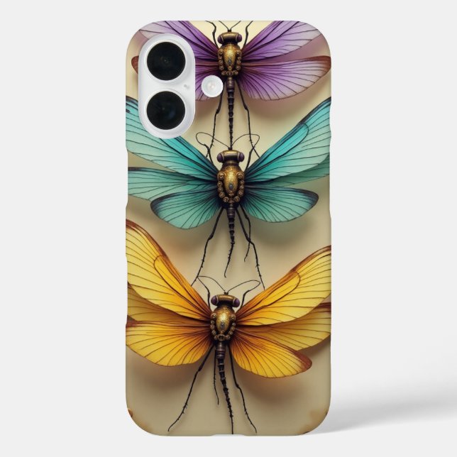 Dampfmaschinen-Libellen Case-Mate iPhone Hülle (Rückseite)