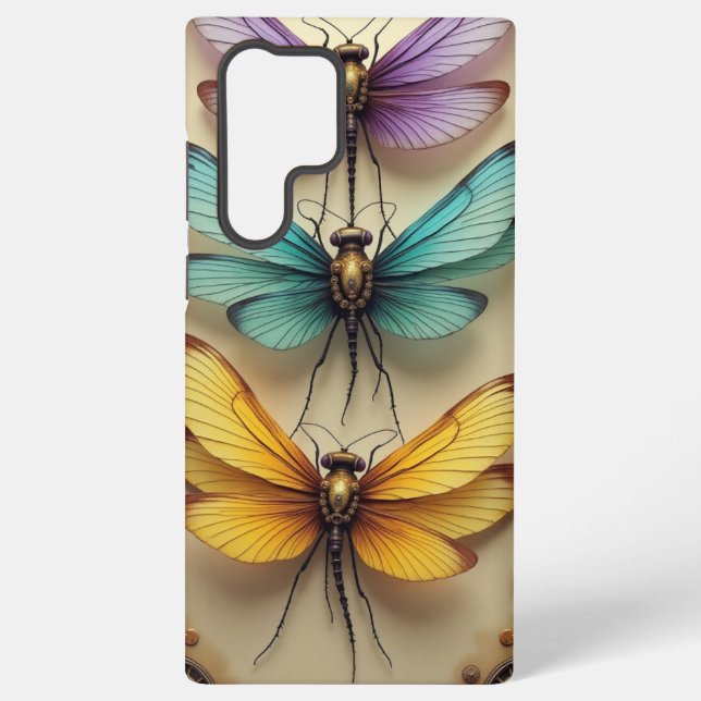 Dampfmaschinen-Libellen Samsung Galaxy Hülle (Rückseite)