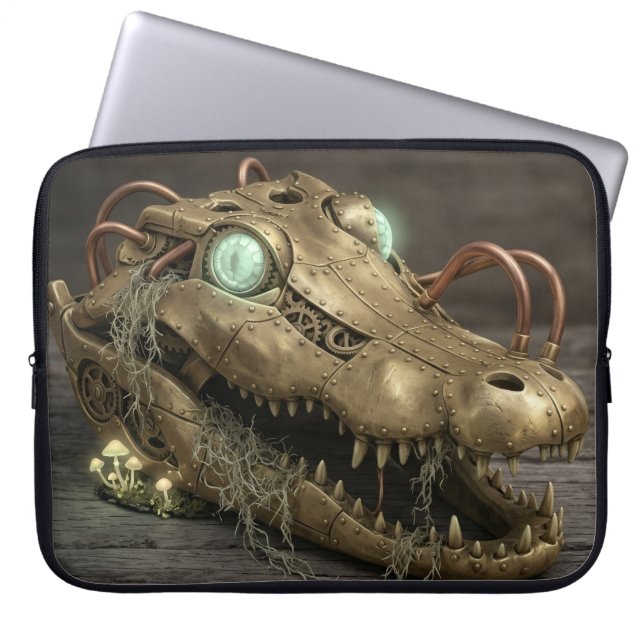 Dampfmechanischer Industrie-Alligator Laptopschutzhülle (Vorderseite)