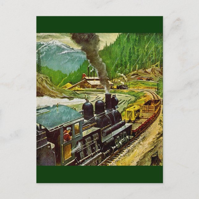Dampfmotor Postkarte (Vorderseite)