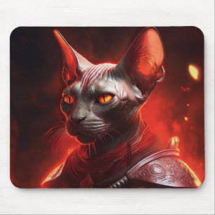Dampfpanther-Sphinx-Katzenkrieger sieht wild aus Mousepad
