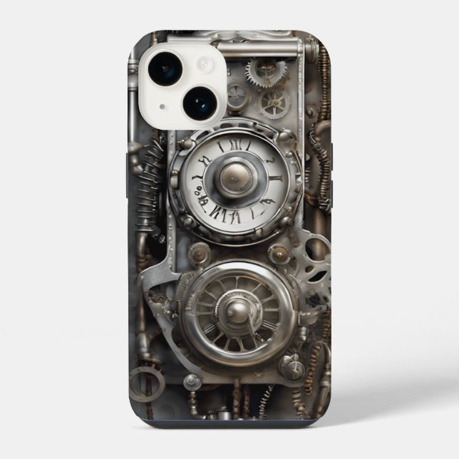 Dampfpanzer-iPhone-Hülle iPhone Hülle (Rückseite)