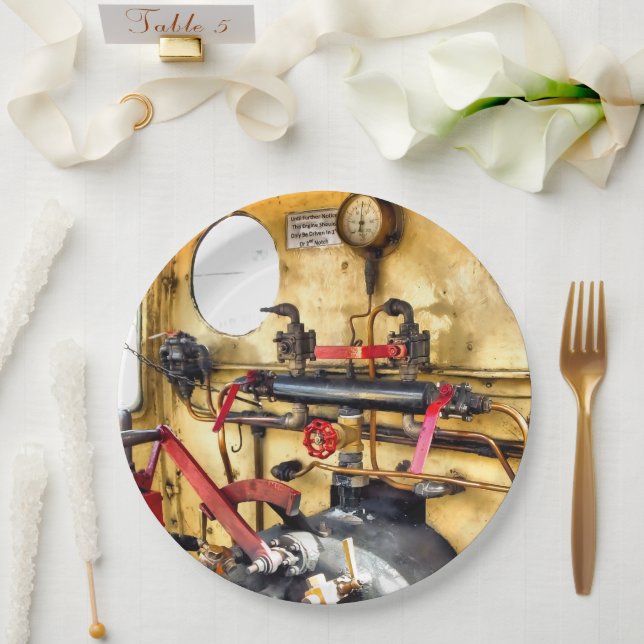 DAMPFPLATTE PAPPTELLER (Hochzeit)