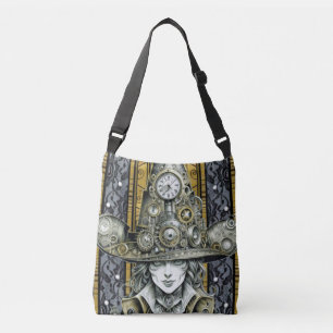 Dampfpunk-Hatter (1): Crossbody Bag Tragetaschen Mit Langen Trägern