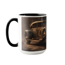 Dampfpunk-Stil-Klassiker-Auto
