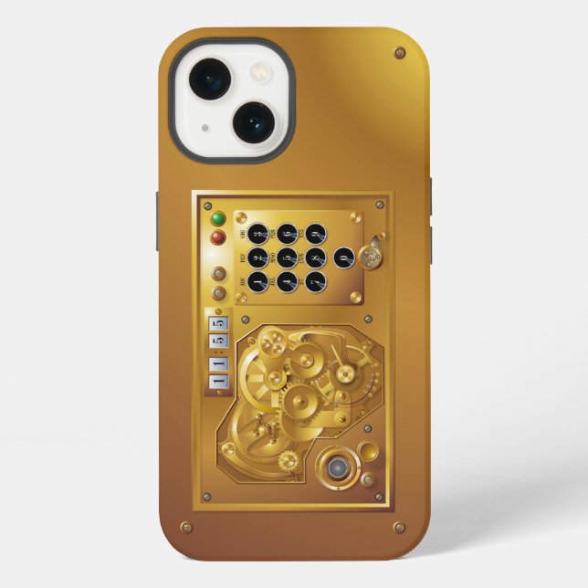 Dampfpunk-Uhr iPhone Hülle (Rückseite)