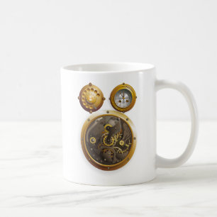 Dampfpunk-Uhr Tasse