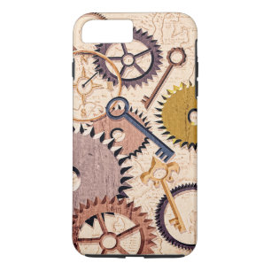 Dampfrad, Getriebe, Schlüssel, Alte Ölfarbe Case-Mate iPhone Hülle