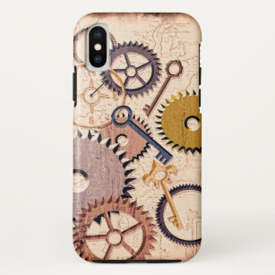 Dampfrad, Getriebe, Schlüssel, Alte Ölfarbe Case-Mate iPhone Hülle