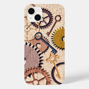 Dampfrad, Getriebe, Schlüssel, Alte Ölfarbe Case-Mate iPhone 14 Plus Hülle