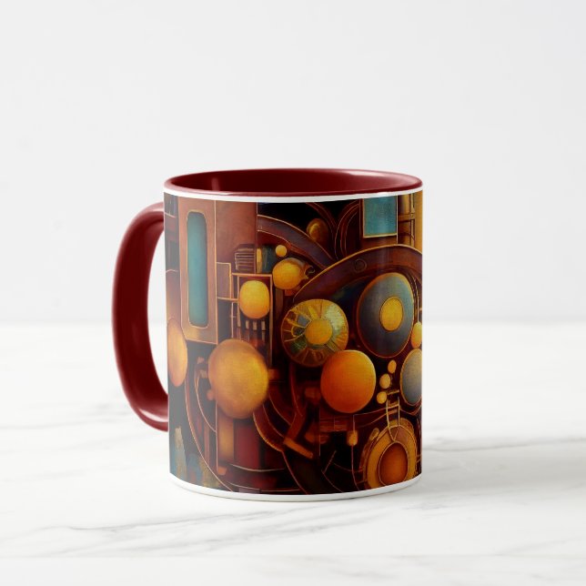 Dampfröhren-Mechanik-Orb-Komposition Tasse (Vorderseite Links)