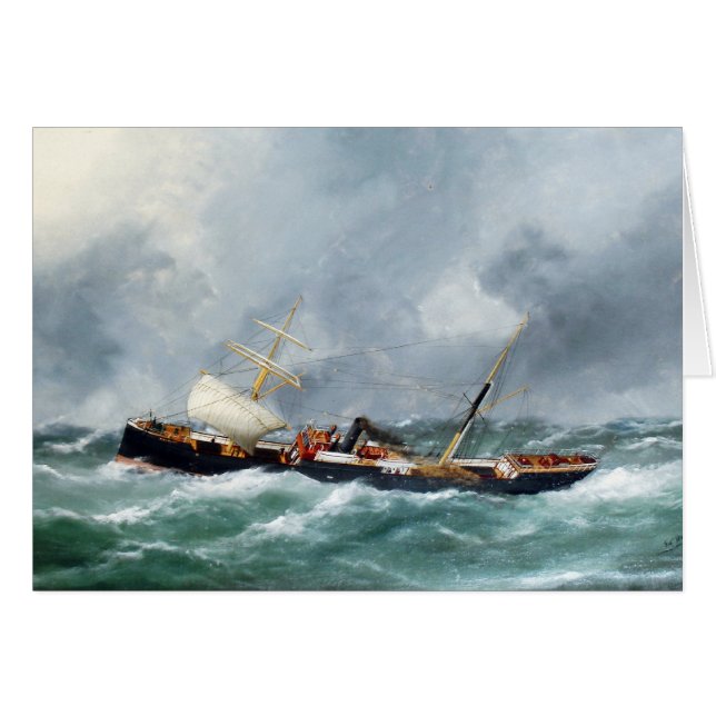 Dampfschiff Finsbury 1881 (Vorderseite (Horizontal))
