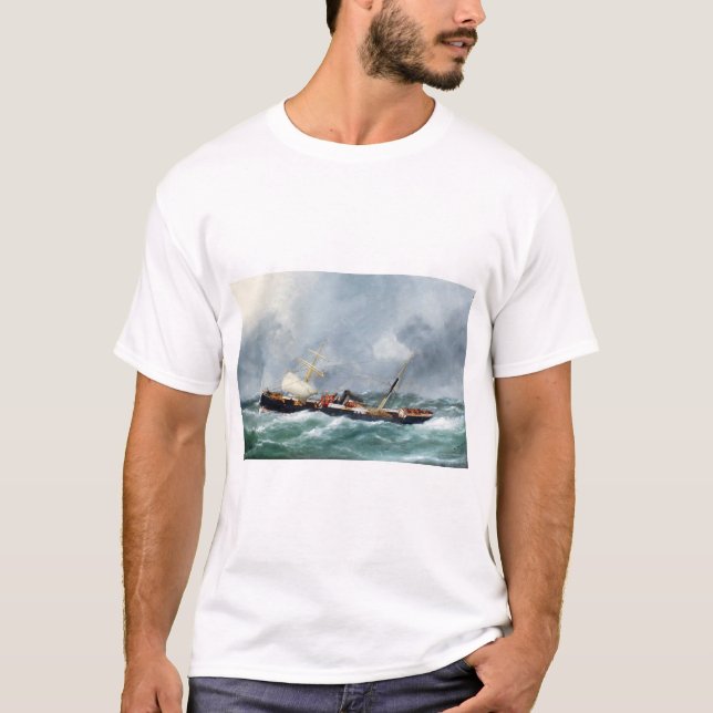 Dampfschiff Finsbury 1881 T-Shirt (Vorderseite)