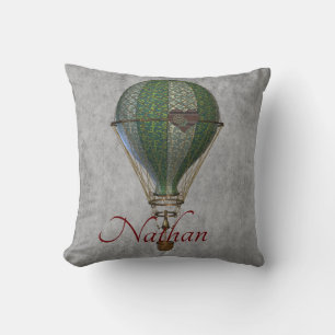 Dampfschiff-Hot-Air-Ballon individuell Kissen
