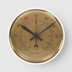 Dampfthermometer Runde Wanduhr