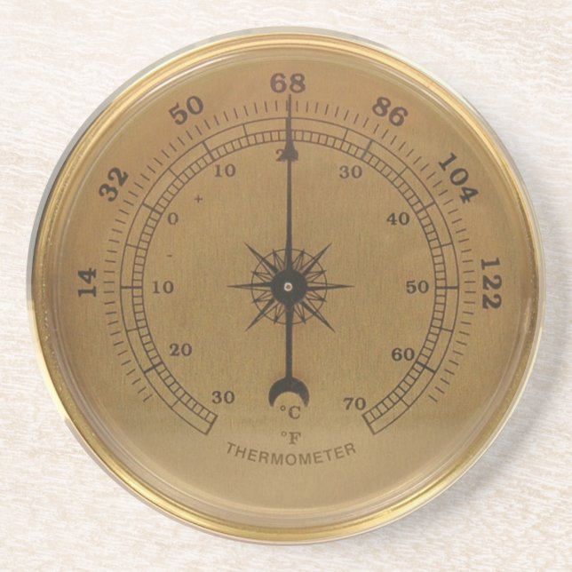 Dampfthermometer Untersetzer (Vorne)
