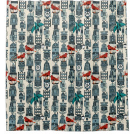 Dampftürme Duschvorhang