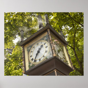 Dampfuhr im Stadtteil Gastown Poster