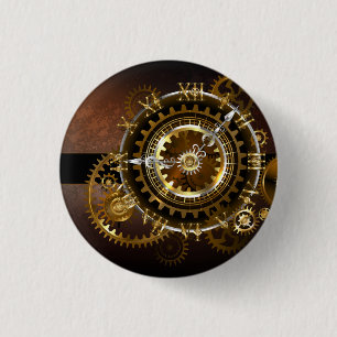 Dampfuhr mit antiken Gängen Button