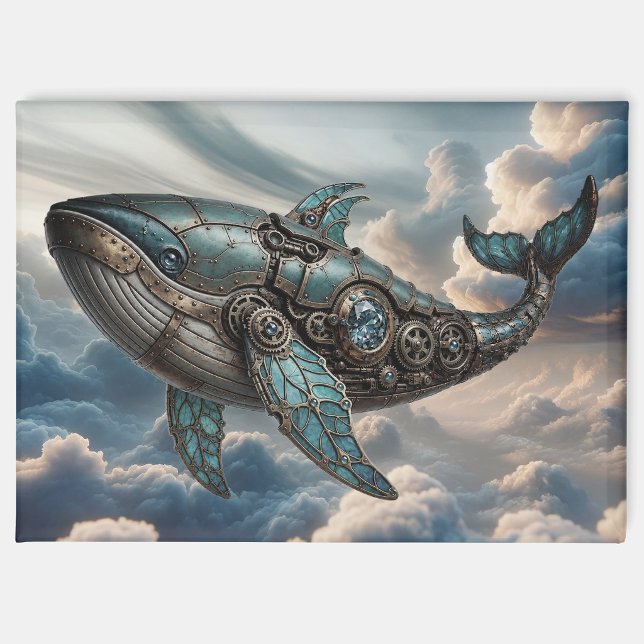 Dampfwal in Wolken Magnet (Von Creator hochgeladen)