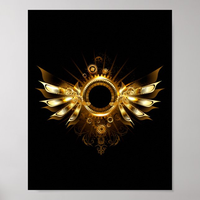 Dampfwolkenflügel Poster (Vorne)