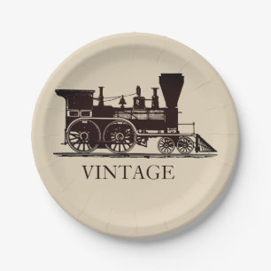 Dampfzug 1859 pappteller