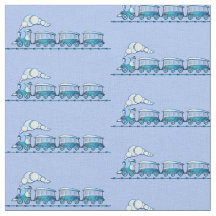 Dampfzug auf Light Blue