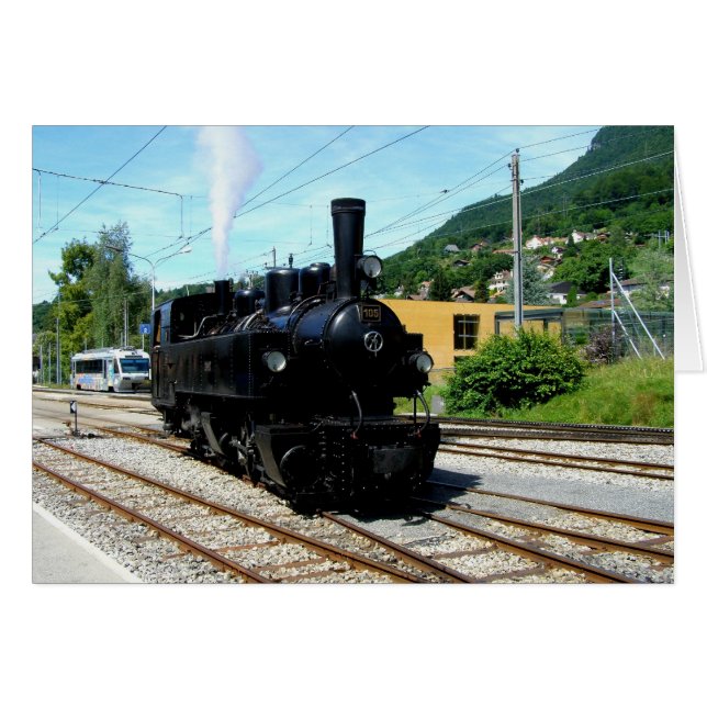 Dampfzug bei Blonay (Vorderseite (Horizontal))