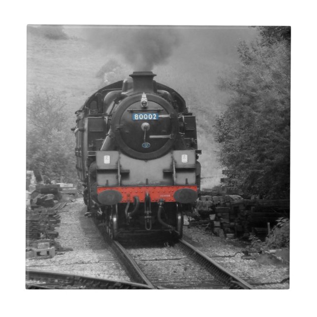 Dampfzug-Dekorfliese Fliese (Vorderseite)