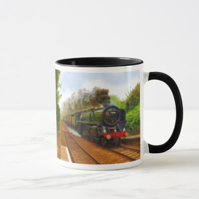 Dampfzug der Britischen Eisenbahn für Bahnreisende Tasse (Rechts)