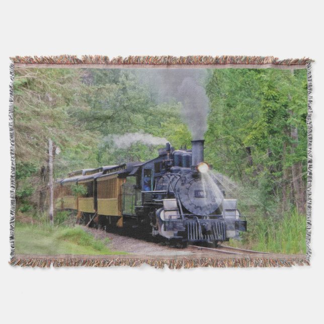 Dampfzug der Eisenbahn für Zugführer Art Rug Decke (Vorderseite)