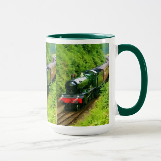 Dampfzug für Bahnreisende Art V Tasse (Rechts)