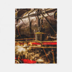 Dampfzug im Retro-Stil - Unter Dampf Fleecedecke