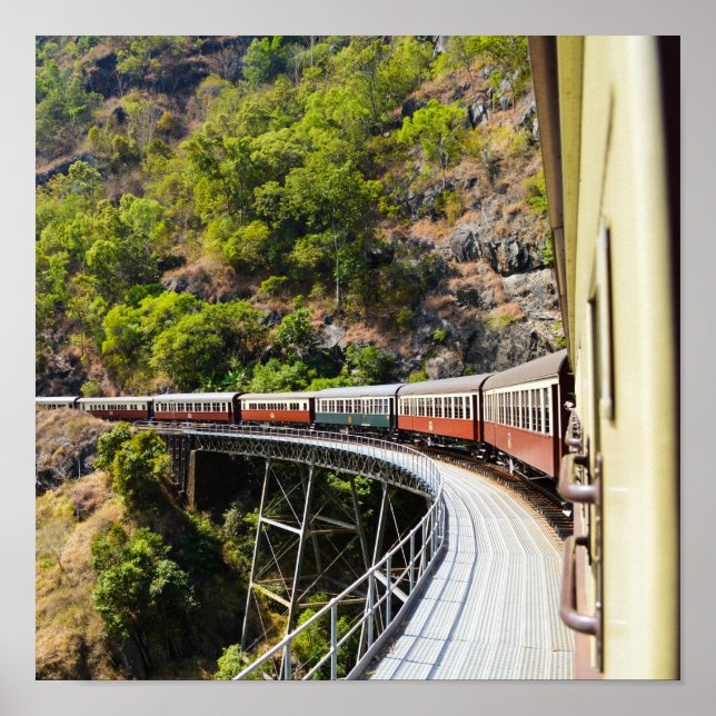 Dampfzug in Cairns, Australien Poster (Vorne)