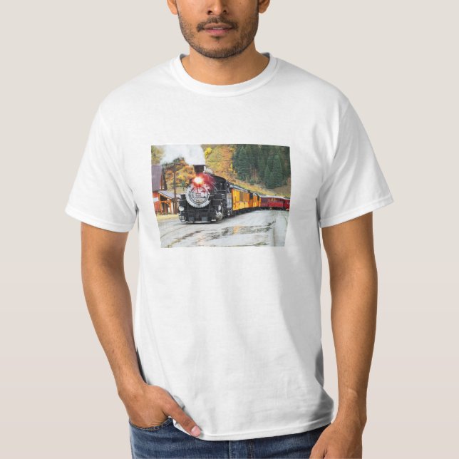 Dampfzug in Silverton, USA T-Shirt (Vorderseite)