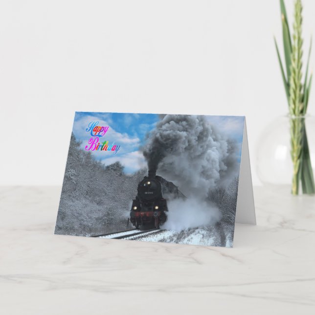 Dampfzug Karte (Vorderseite)