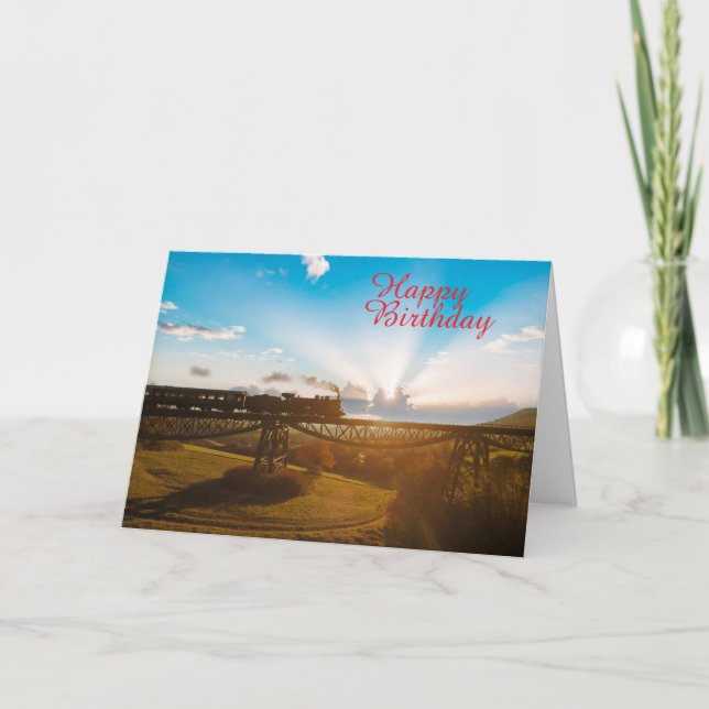 Dampfzug Karte (Vorderseite)