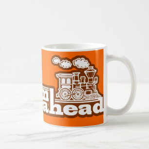 Dampfzug-Logo-Tasse "des vollen Dampfs voran" Tasse