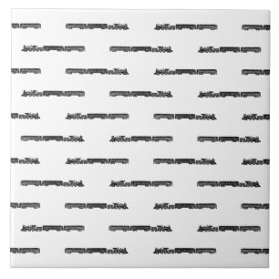 Dampfzug mit Motor- und Zugwagen Fliese